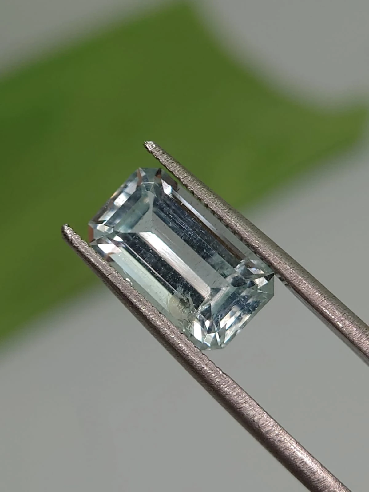3ct Natural Aquamarine in Emerald Cut from Nigeria — view 5